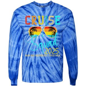 Squad Crew Cruise 2025 Summer Vacation Matching Tie-Dye Long Sleeve Shirt