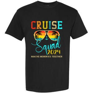 Squad Crew Cruise 2024 Summer Vacation Matching Family Group Garment-Dyed Heavyweight T-Shirt