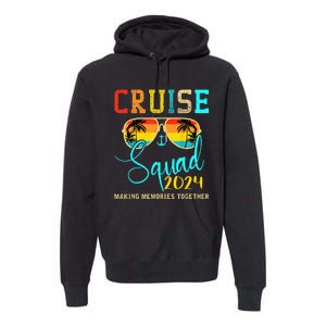 Squad Crew Cruise 2024 Summer Vacation Matching Family Group Premium Hoodie