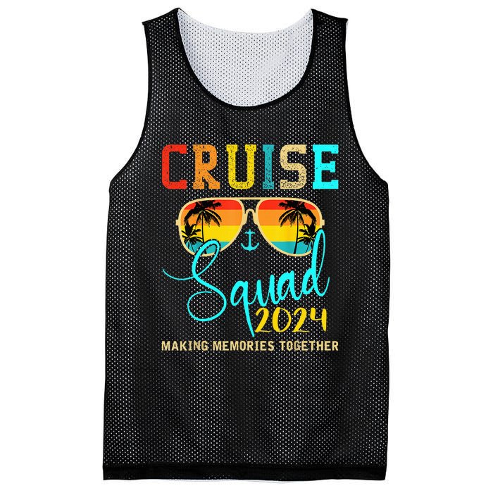 Squad Crew Cruise 2024 Summer Vacation Matching Family Group Mesh Reversible Basketball Jersey Tank