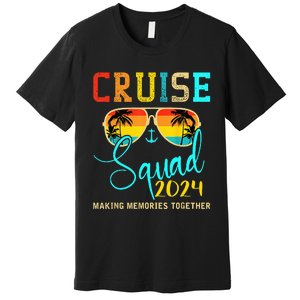 Squad Crew Cruise 2024 Summer Vacation Matching Family Group Premium T-Shirt