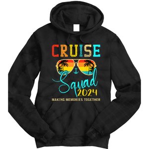 Squad Crew Cruise 2024 Summer Vacation Matching Family Group Tie Dye Hoodie