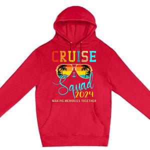 Squad Crew Cruise 2024 Summer Vacation Matching Family Group Premium Pullover Hoodie