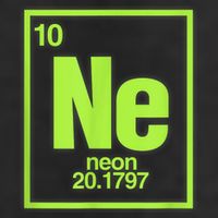 Science Chemistry Chemical Elements Ne Neon 7 Panel Mesh Trucker Snapback Hat