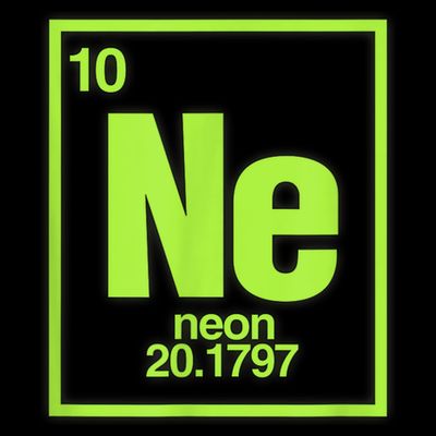 Science Chemistry Chemical Elements Ne Neon T-Shirt