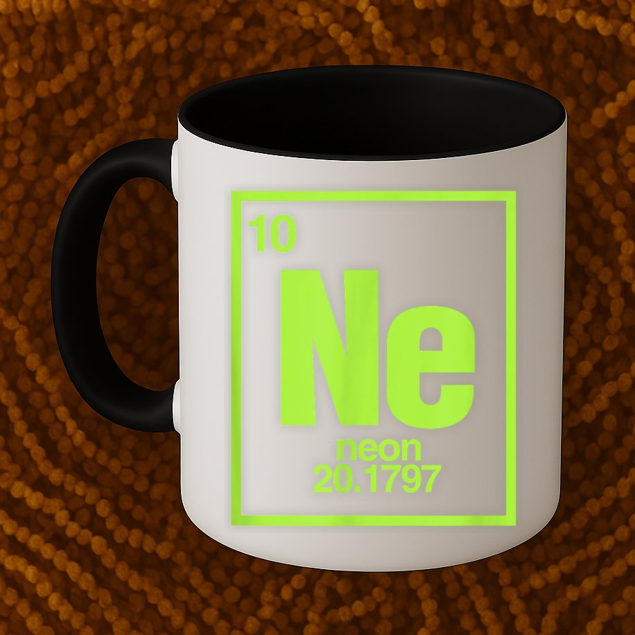 Science Chemistry Chemical Elements Ne Neon Mug
