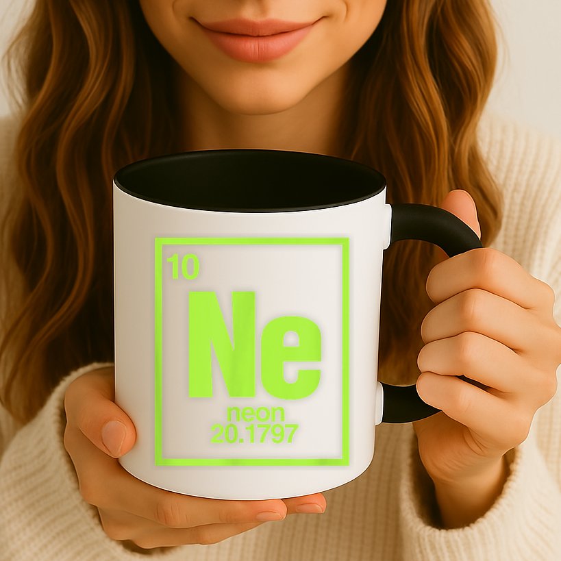 Science Chemistry Chemical Elements Ne Neon Mug