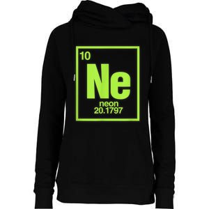 Science Chemistry Chemical Elements Ne Neon Womens Funnel Neck Pullover Hood