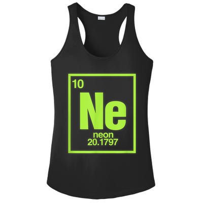 Science Chemistry Chemical Elements Ne Neon Ladies PosiCharge Competitor Racerback Tank