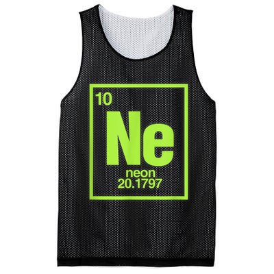Science Chemistry Chemical Elements Ne Neon Mesh Reversible Basketball Jersey Tank
