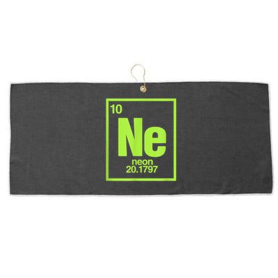 Science Chemistry Chemical Elements Ne Neon Large Microfiber Waffle Golf Towel