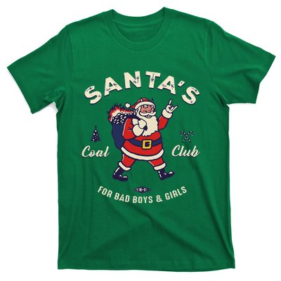 SantaS Coal Club For Bad And Evil Santa Claus T-Shirt