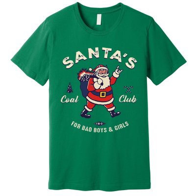 SantaS Coal Club For Bad And Evil Santa Claus Premium T-Shirt