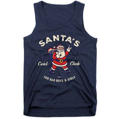 SantaS Coal Club For Bad And Evil Santa Claus Tank Top