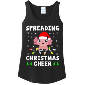 Spreading Christmas Cheer Cute Xmas Axolotl Fish Holiday Ladies Essential Tank