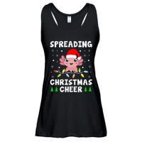 Spreading Christmas Cheer Cute Xmas Axolotl Fish Holiday Ladies Essential Flowy Tank