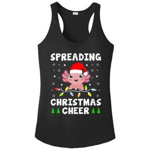 Spreading Christmas Cheer Cute Xmas Axolotl Fish Holiday Ladies PosiCharge Competitor Racerback Tank