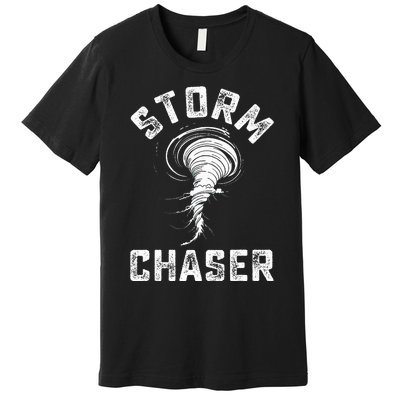 Storm Chaser Costume Tornado Twister Chasers Premium T-Shirt