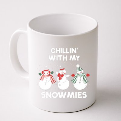 Snowman Christmas Chillin With My Snowmies Ugly Family Coffee Mug