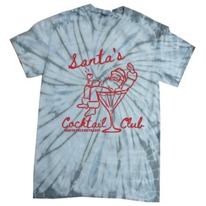 SantaS Cocktail Club North Pole Distillery Tie-Dye T-Shirt