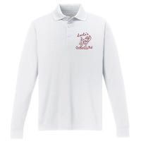 SantaS Cocktail Club North Pole Distillery Performance Long Sleeve Polo