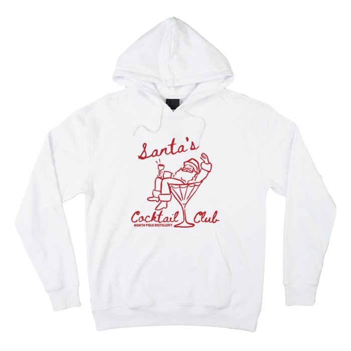 SantaS Cocktail Club North Pole Distillery Hoodie