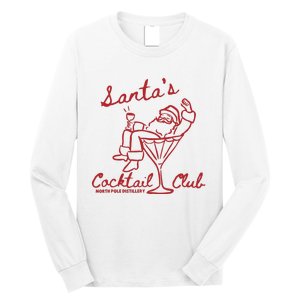 SantaS Cocktail Club North Pole Distillery Long Sleeve Shirt