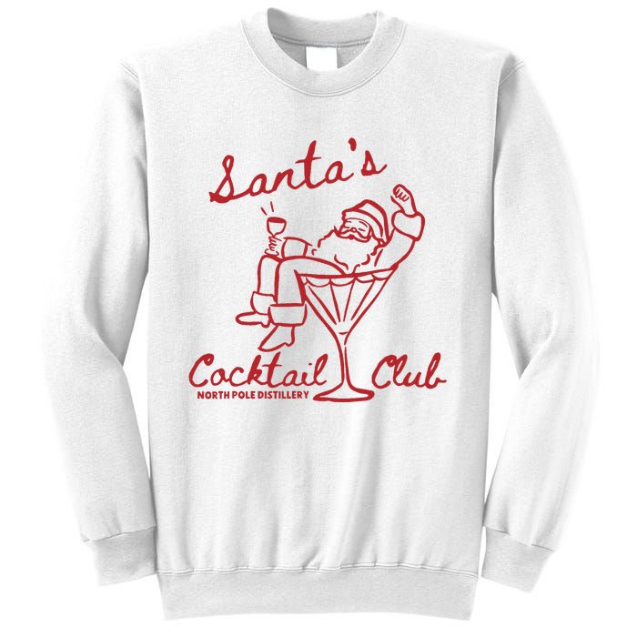 SantaS Cocktail Club North Pole Distillery Sweatshirt