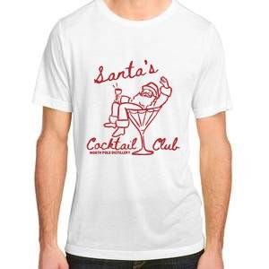 SantaS Cocktail Club North Pole Distillery Adult ChromaSoft Performance T-Shirt