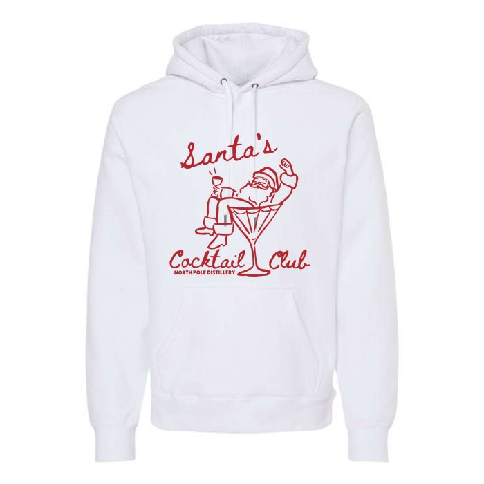 SantaS Cocktail Club North Pole Distillery Premium Hoodie