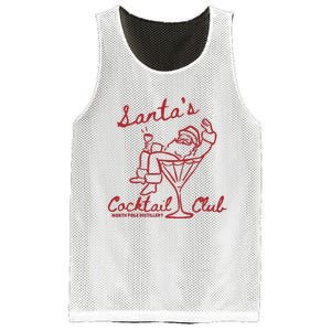 SantaS Cocktail Club North Pole Distillery Mesh Reversible Basketball Jersey Tank