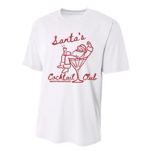 SantaS Cocktail Club North Pole Distillery Performance Sprint T-Shirt