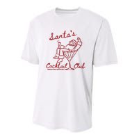 SantaS Cocktail Club North Pole Distillery Youth Performance Sprint T-Shirt