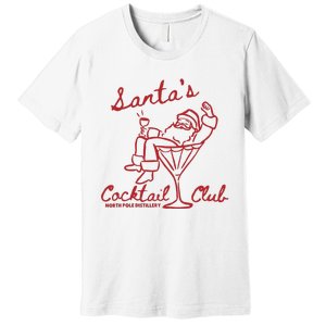 SantaS Cocktail Club North Pole Distillery Premium T-Shirt