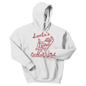 SantaS Cocktail Club North Pole Distillery Kids Hoodie