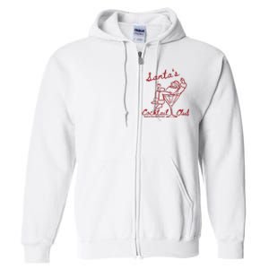 SantaS Cocktail Club North Pole Distillery Full Zip Hoodie