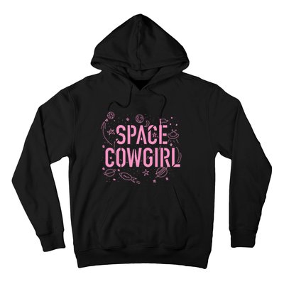 Space Cowgirl Cow Girl 70s Disco Preppy  Hoodie