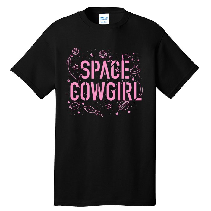 Space Cowgirl Cow Girl 70s Disco Preppy  Tall T-Shirt