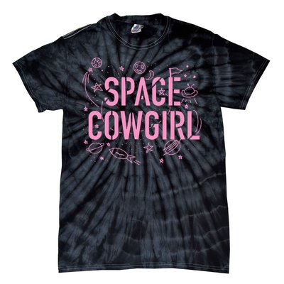 Space Cowgirl Cow Girl 70s Disco Preppy  Tie-Dye T-Shirt