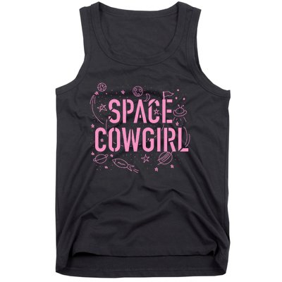 Space Cowgirl Cow Girl 70s Disco Preppy  Tank Top