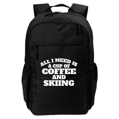 Skiers Coffee Crosscountry Skiing Coffee Skiing Gift Backpack