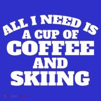 Skiers Coffee Crosscountry Skiing Coffee Skiing Gift Tall T-Shirt