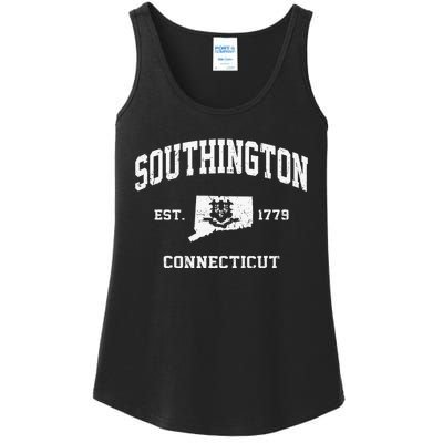 Southington Connecticut CT Vintage State Athletic Style Ladies Essential Tank