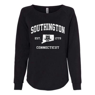 Southington Connecticut CT Vintage State Athletic Style Womens California Wash Sweatshirt