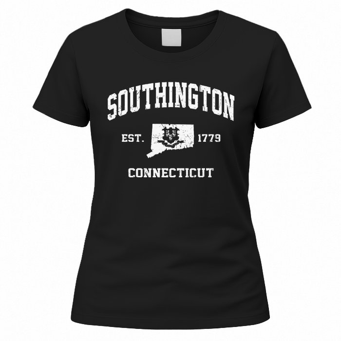 Southington Connecticut CT Vintage State Athletic Style Women's T-Shirt