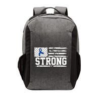 Strong Colon Cancer Awareness Flag Vector Backpack