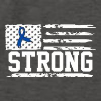 Strong Colon Cancer Awareness Flag Vector Backpack