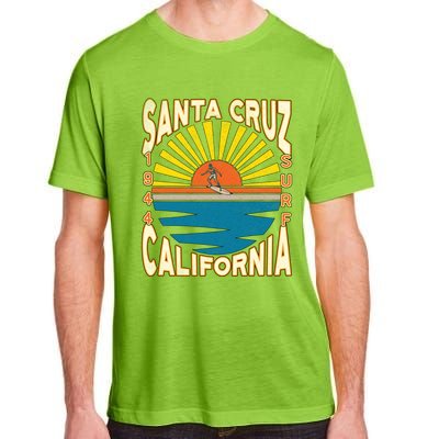 Santa Cruz California Retro Surfing Vintage Skateboarding Meaningful Gift Adult ChromaSoft Performance T-Shirt