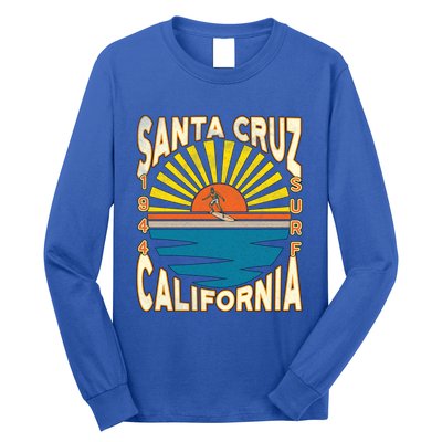 Santa Cruz California Retro Surfing Vintage Skateboarding Meaningful Gift Long Sleeve Shirt