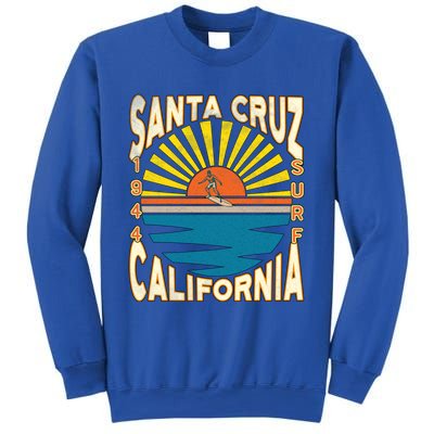 Santa Cruz California Retro Surfing Vintage Skateboarding Meaningful Gift Sweatshirt